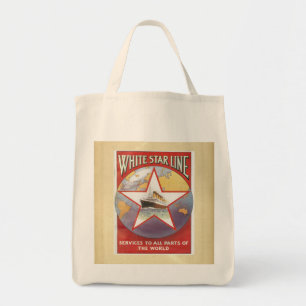Oude White Star Cruise-schepen Advertentie Tote Bag
