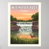 Oude Wichita Falls Texas Poster (Voorkant)