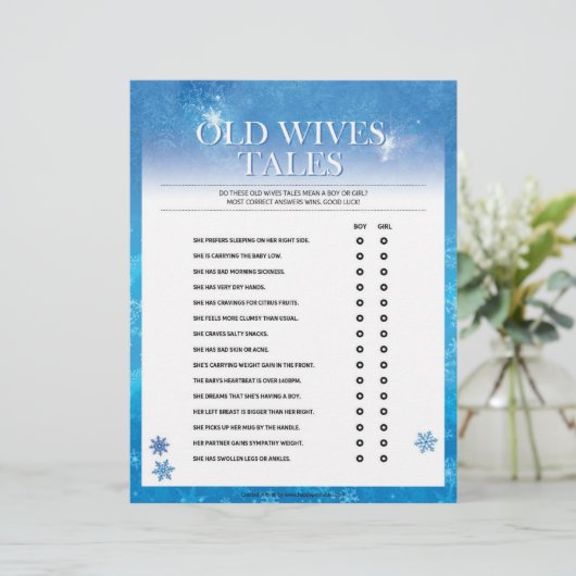 Oude wiegjes [Snowy Blue] Briefhoofd (Staand voorkant)