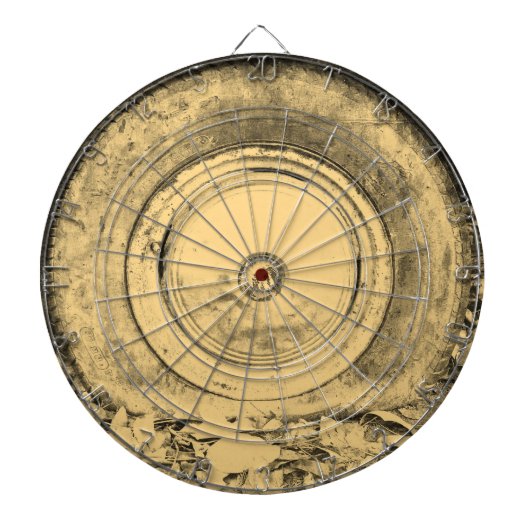 Oude wiel van de klassieke auto #2 dartbord (Voorkant)