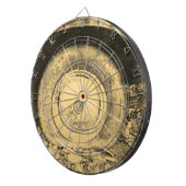 Oude wiel van klassieke auto dartbord (Voorkant Rechts)