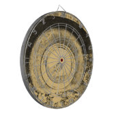 Oude wiel van klassieke auto dartbord (Voorkant Links)