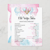 Oude Wifes Tales-ijsspeelgoedpapier Blad. (Voorkant / Achterkant)