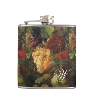 OUDE WIJNGAARD DRUIVEN EN WIJNSTOKKEN MONOGRAM HEUPFLES