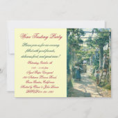 OUDE WIJNGAARD OOGST WIJNPROEVERIJ FEESTJE KAART (Achterkant)