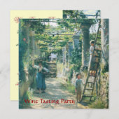 OUDE WIJNGAARD OOGST WIJNPROEVERIJ FEESTJE KAART (Voorkant / Achterkant)