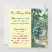 OUDE WIJNGAARD OOGST WIJNPROEVERIJ FEESTJE KAART (Achterkant)