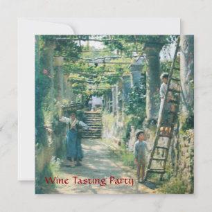 OUDE WIJNGAARD OOGST WIJNPROEVERIJ FEESTJE KAART