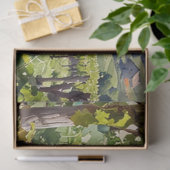 Oude Wijngaardscene Tissuepapier (Geschenk)