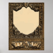 Oude Wijnlabel Tekst toevoegen Poster (Voorkant)