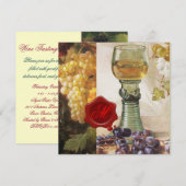 OUDE WIJNPROEVERIJPARTY IN DE DRUIVENSTOEL WIJN ME KAART (Voorkant / Achterkant)