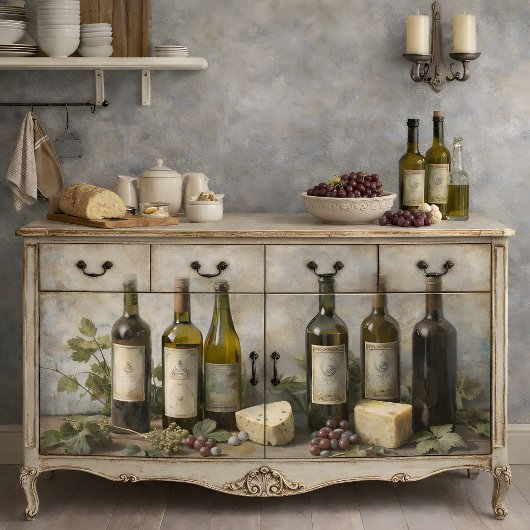 Oude Wijnrank Decoupage Tissuepapier