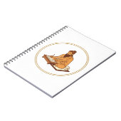 Oude Wijze Man Schrijft Heilige Teksten Notitieboek (Linkerzijde)