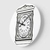 Oude wijzerplaat, wandklok (Hoek)