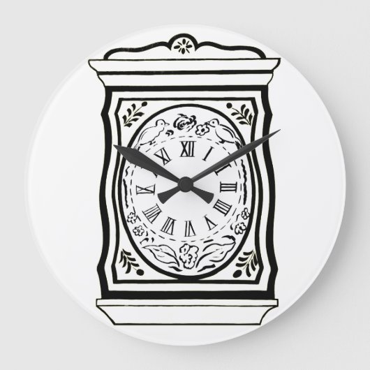 Oude wijzerplaat, wandklok (Voorkant)