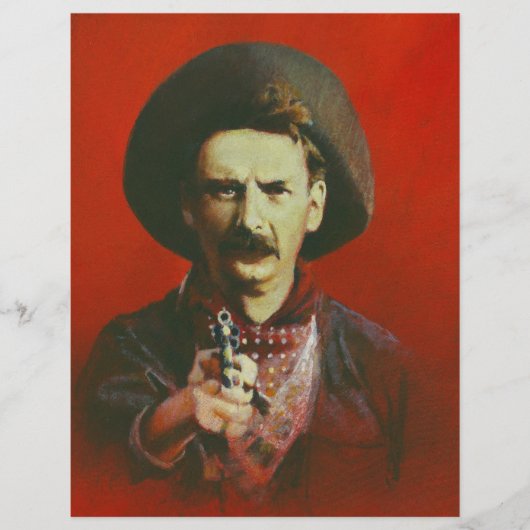 Oude Wild West Outlaw Flyer (Voorkant)