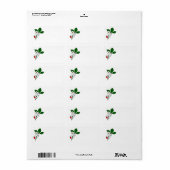 Oude wilde aardbei kunst blanco label (Full Sheet)