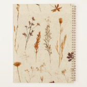 Oude wilde bloem  planner (Achterkant)