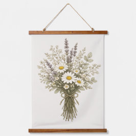 Oude Wilde Bloemen Boeket Hangend Wandkleed