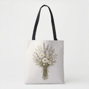 Oude Wilde Bloemen Boeket Tote Bag