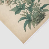 Oude Wilde Bloemen Print Tissuepapier (Detail)