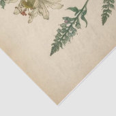 Oude Wilde Bloemen Print Tissuepapier (Detail)