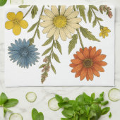 Oude Wilde Bloemen Theedoek (Gevouwen)