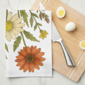 Oude Wilde Bloemen Theedoek (Quarter Fold)