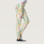 Oude Wilde Bloemenschets (10) Leggings (Rechts)