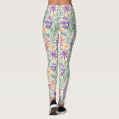Oude Wilde Bloemenschets (2) Leggings (Achterkant)