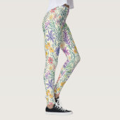 Oude Wilde Bloemenschets (2) Leggings (Rechts)