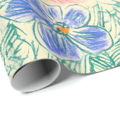 Oude Wilde Bloemenschets (3) Cadeaupapier (Rol Hoek)
