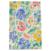 Oude Wilde Bloemenschets (3) Medium Cadeauzakje (Voorkant)