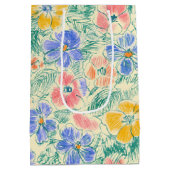 Oude Wilde Bloemenschets (3) Medium Cadeauzakje (Achterkant)