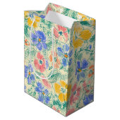 Oude Wilde Bloemenschets (3) Medium Cadeauzakje (Achterkant Gekanteld)