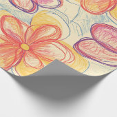 Oude Wilde Bloemenschets (4) Cadeaupapier (Hoek)