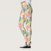 Oude Wilde Bloemenschets (5) Leggings (Links)