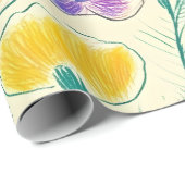 Oude Wilde Bloemenschets (6) Cadeaupapier (Rol Hoek)