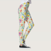 Oude Wilde Bloemenschets (6) Leggings (Rechts)
