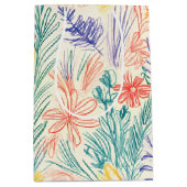 Oude Wilde Bloemenschets (7) Medium Cadeauzakje (Voorkant)