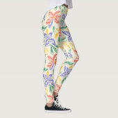 Oude Wilde Bloemenschets (8) Leggings (Rechts)