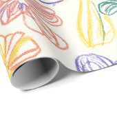 Oude Wilde Bloemenschets (9) Cadeaupapier (Rol Hoek)