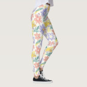 Oude Wilde Bloemenschets (9) Leggings (Rechts)