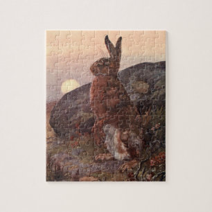 Oude Wilde Dieren, Haas door Winifred Austen Legpuzzel