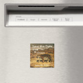 Oude wilde dieren Tijgers, Save the Date! Magneet (Insitu (Vaatwasser))
