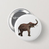 Oude Wilde Dieren, Veel Succes Aziatische Olifante Ronde Button 5,7 Cm (Voorkant /achterkant)