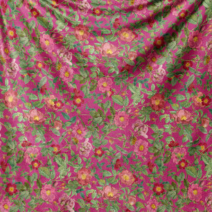 Oude Wilde Roos Vliesdeken in Frambozenroze Fleece Deken