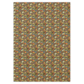 Oude William Morris Herfst Pompoenen Bladeren Tafelkleed (Voorkant)