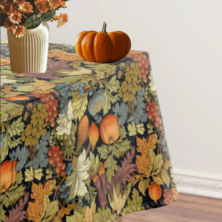 Oude William Morris Herfst Pompoenen Bladeren Tafelkleed
