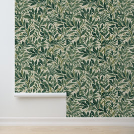 Oude William Morris-patronen bloemig groen Behang